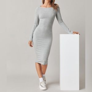 Heather Grey Midi Dress
